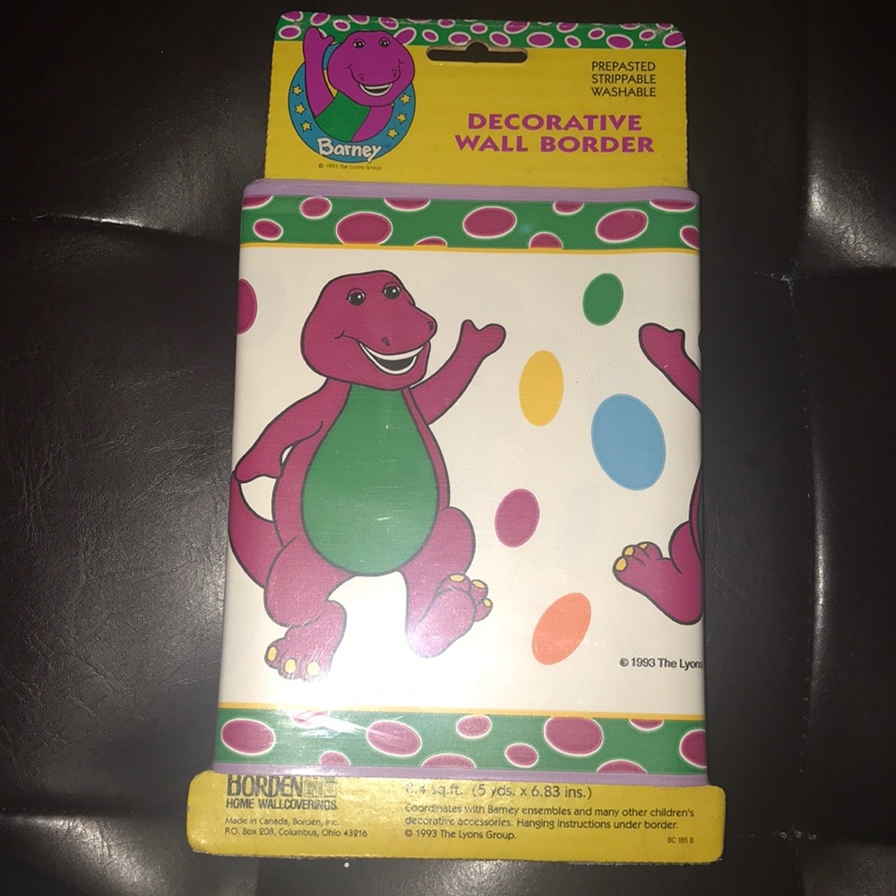 Barney Wallpaper never opened from 1993